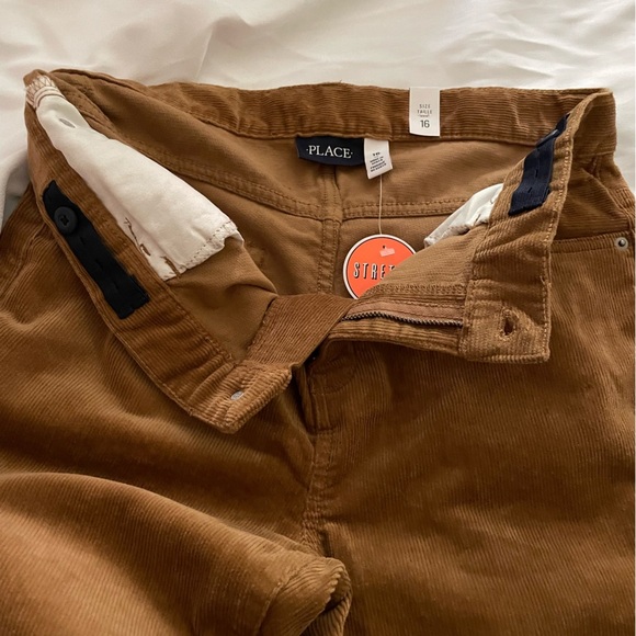 Sz 16 Boys Corduroy Pants - Carmel Children’s Place stretch adjustable waist - Picture 7 of 7